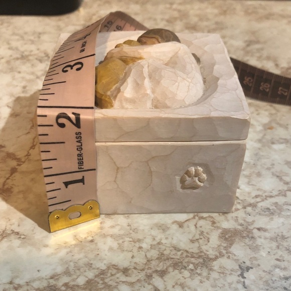 Willow Tree Embrace Box with Girl and Dog - Cream and Brown - Picture 9 of 9